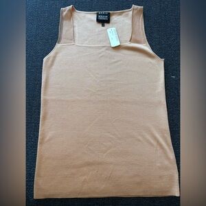 NWT Akris Camel Silk Knit Tank Top